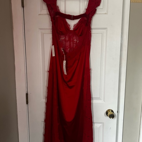 NWT For Love & Lemons Casey Satin Dress - Picture 5 of 5